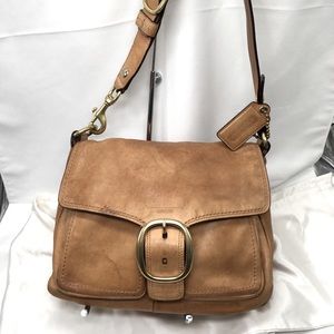 Tan Leather Crossbody Bag